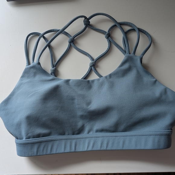 P'tula Blue Crisscross Sports Bra - Picture 3 of 6